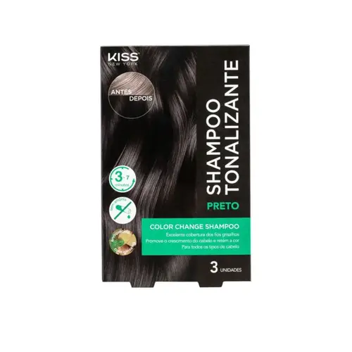 SHAMPOO KISS NEW YORK TONALIZANTE PRETO