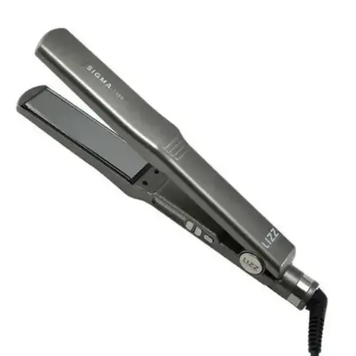 Prancha Alisadora Profissional Lizz Sigma 480F / 250C placas titânio espelhadas 110 x 30 mm bivolt automático 5 temperat