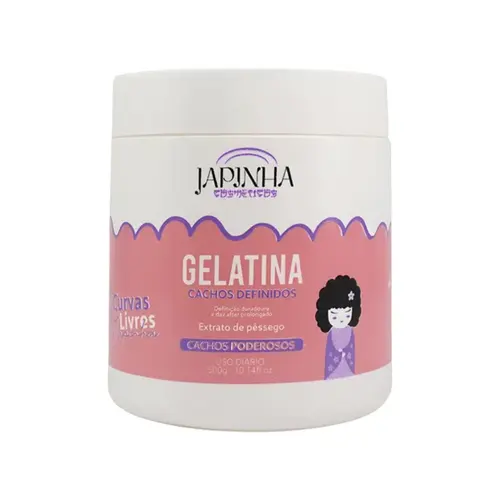 GELATINA JAPINHA CACHOS PODEROSOS CACHOS DEFINIDOS 500G