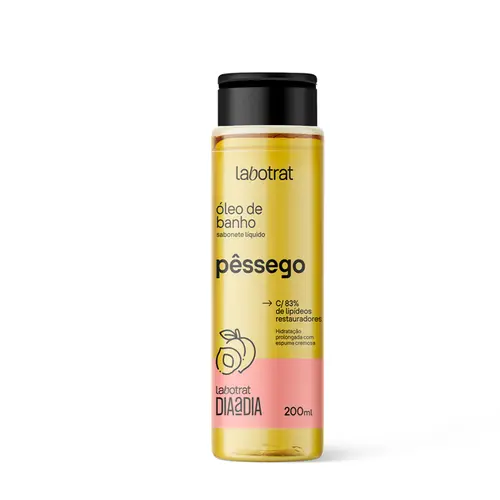 Sabonete Líquido óleo de Banho Labotrat Pêssego Com 200 ml