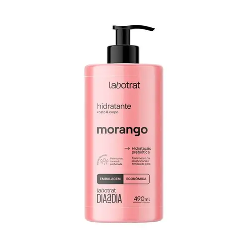 Hidratante Corporal Labotrat Morango Dia a Dia Com 490 ml