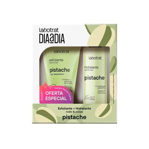 Kit Hidratante e Esfoliante Labotrat Pistache Dia a Dia Com 2 unidades