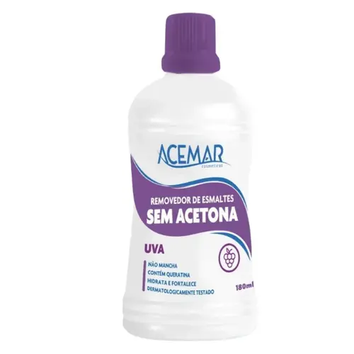 Removedor de Esmalte Acemar Sem Acetona Uva Com 90 ml