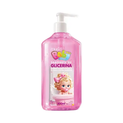 SAB LIQ GLICERINADO BABY MURIEL ROSA C/ VALVULA 500ML