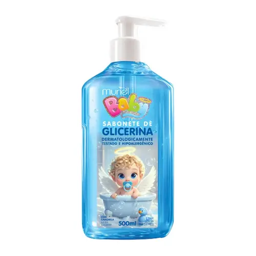 SAB LIQ GLICERINADO BABY MURIEL AZUL C/ VALVULA 500ML