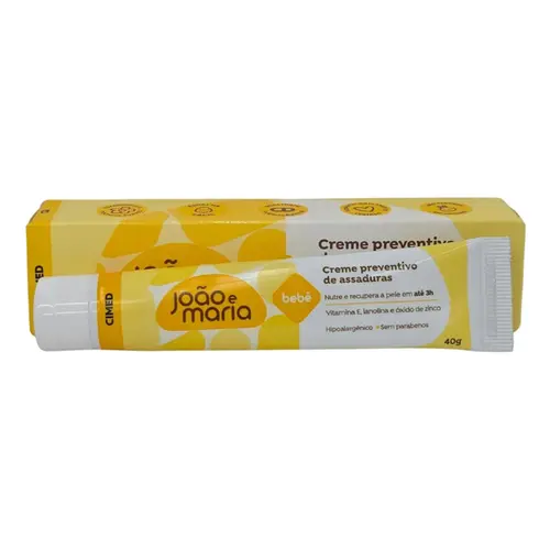 Creme para assaduras João e Maria bege 40g