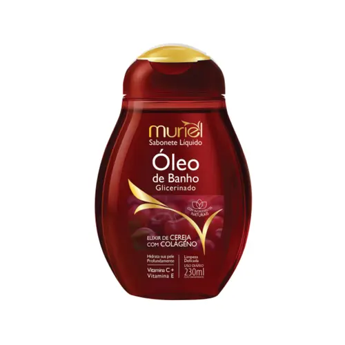 OLEO DE BANHO MURIEL CEREJA COM COLAGENO 230ML