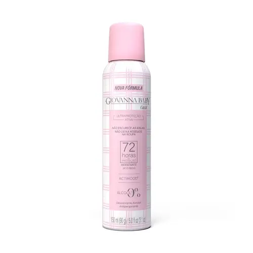Desodorante Aerossol antiperspirante jato seco Hidratante Giovanna Baby Classic Com 150 ml