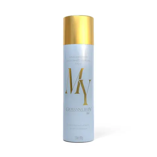 Spray Hidratante Desodorante Corporal Aerossol Giovanna Baby Blue Com 150 ml