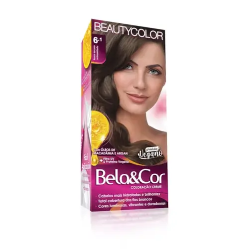 KIT COLOR BEAUTYCOLOR 6.1 LOURO ESCURO ACINZ