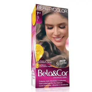 KIT COLOR BEUTY COLOR  7.1 LOURO CINZA MEDIO