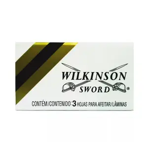 Lamina Gillette Wilkinson com 3 unidades