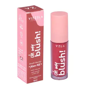 BLUSH LIQUIDO VIZZELA PLUM RED COR 04