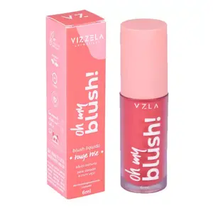 BLUSH LIQUIDO VIZZELA ROUGE ROSE COR 03