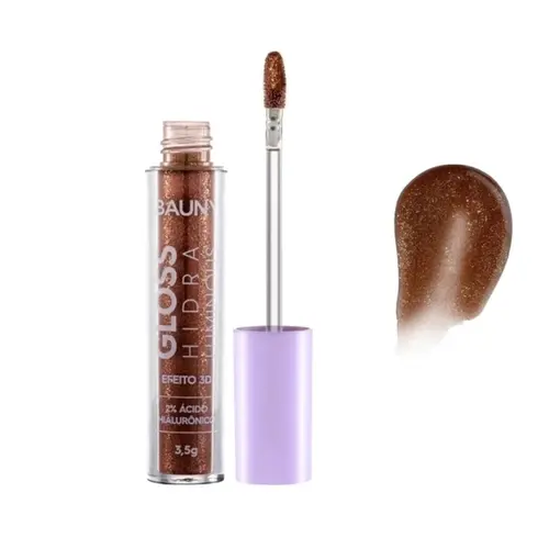 GLOSS LABIAL 3D BAUNY CACAU GLOW 3,5G