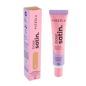 Base Líquida Satin Vizzela Cor 10 Acabamento acetinado Com 30 g