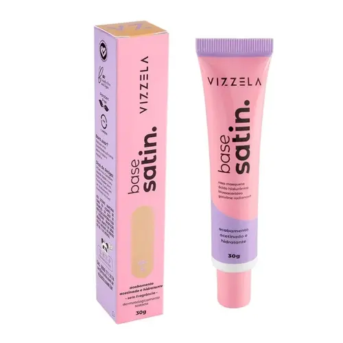 Base Líquida Vizzela Satin Cor 05 Com 30 ml
