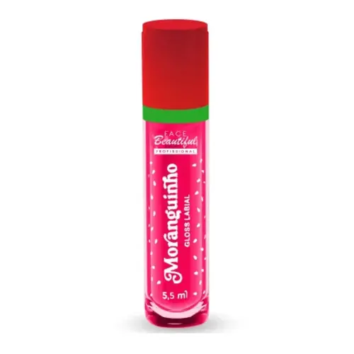 Gloss Labial Face Beautiful Moranguinho Com 5,5 ml