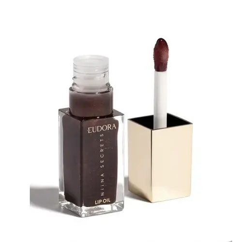 Lip Oil Niina Secrets Shine Flowers Rosa Negra Com 7 ml