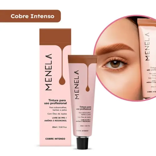 Tintura para sobrancelha MENELA Cobre Intenso Com 20 ml