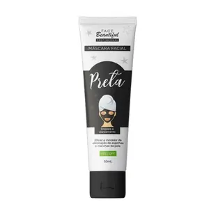 Máscara Facial Face Beautiful Argila preta Com 50 ml