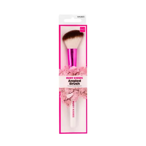 PINCEL para BLUSH Ruby Kisses MODELO RK RMUB03 FIBRAS SINTÉTICAS CHANFRADAS Com 1 unidade