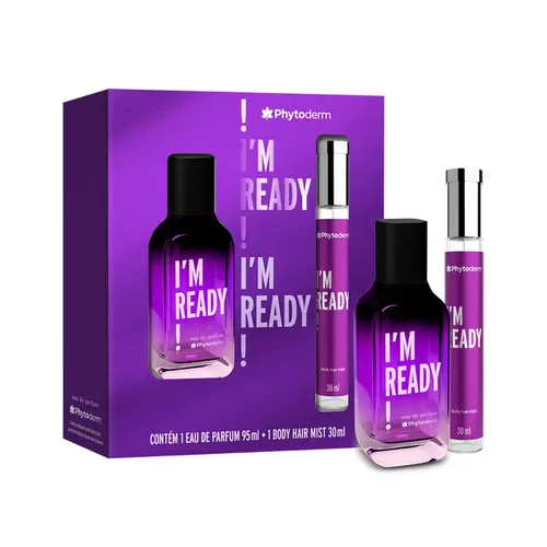 KIT PHYTODERM I'M READY PARFUM 95ML + HAIR MIST 30ML
