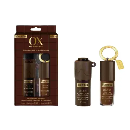 KIT MARI MARIA OX OLEO CAP 15ML + GLOSS LAB CHOC 4ML