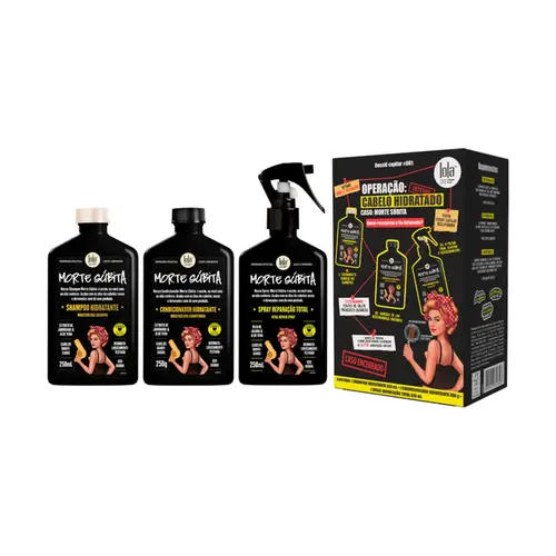 KIT MORTE SUBITA CABELO HIDRATADO TRIO