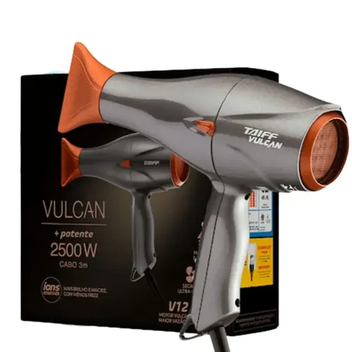 Secador de Cabelo Taiff Vulcan 2500W 127V Com 1 unidade