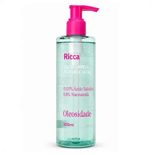 GEL DE LIMPEZA RICCA FACIAL OLEOSIDADE 300ML