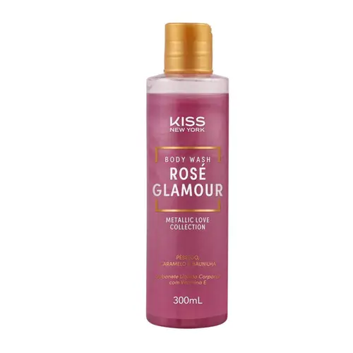 SABONETE LIQUIDO KISS NEW YORK ROSE GLAMOUR