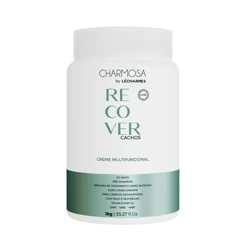 Creme Multifuncional para recuperação de Cachos Le Charmes Recover Cachos Com 1 kg