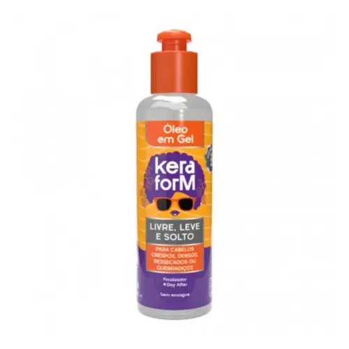 OLEO EM GEL KERAFORM LIVRE LEVE E SOLTO 120G