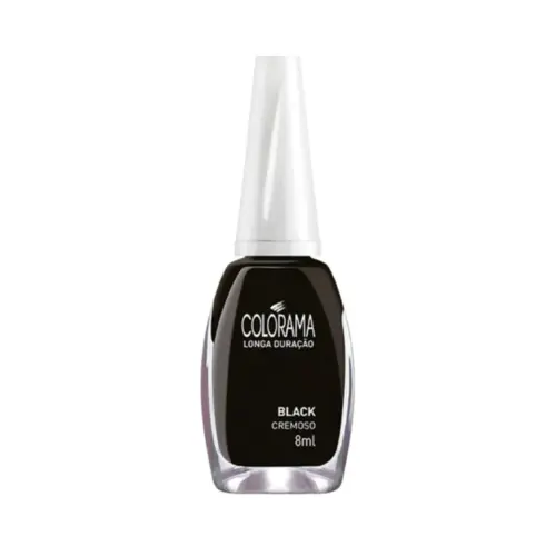 Esmalte Colorama Cremoso Black Com 8 ml