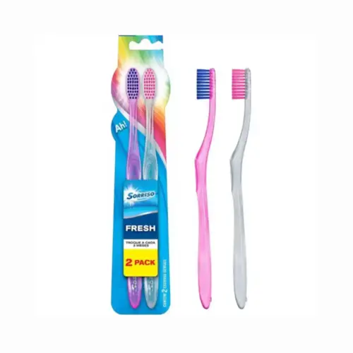 Escova Dental Colgate Sorriso Fresh macia Com 2 unidades