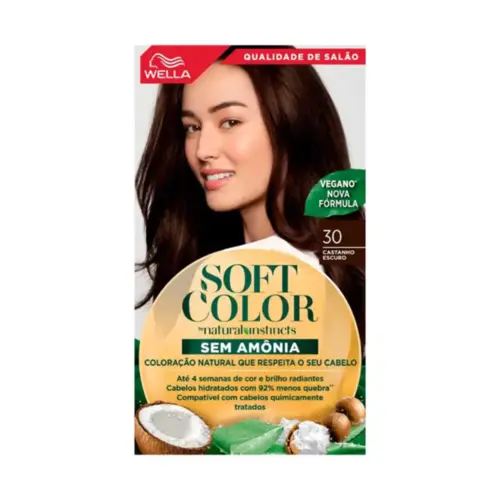 Tonalizante Soft cor 30 Castanho Escuro Com 1 unidade