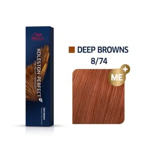 Coloração Wella Professionals Koleston Perfect 8/74 Deep Brow Com 60 ml