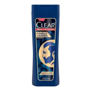 Shampoo Clear Men Anticaspa Cabelo e Barba 200ml