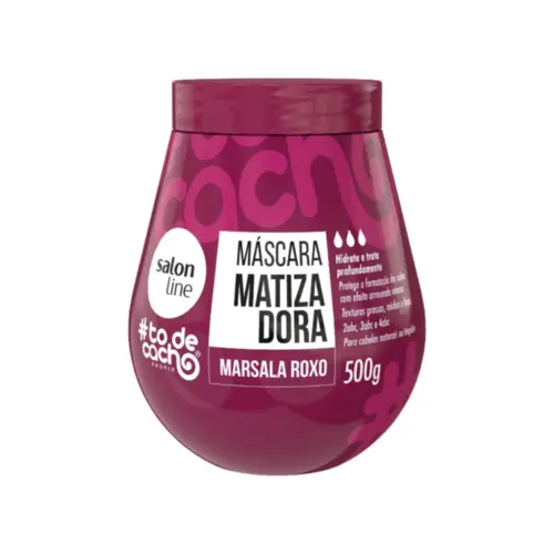 Máscara Matizadora #Todecacho Marsala Roxo Intenso 500g