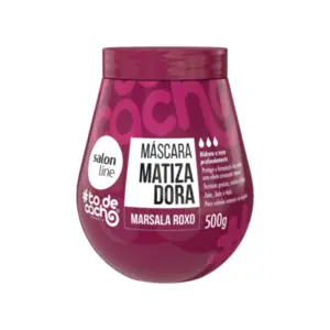 Máscara Matizadora #Todecacho Marsala Roxo Intenso 500g