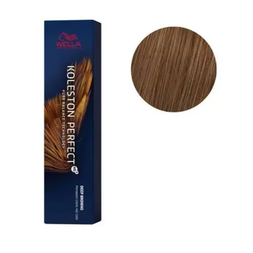 Coloração Wella Professionals Koleston Perfect Me+ 7/73 Louro Médio Brown Dourado Com 60 ml