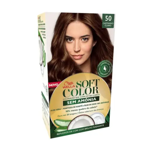 Coloração Wella Soft Color 50 Castanho Claro Com 1 unidade