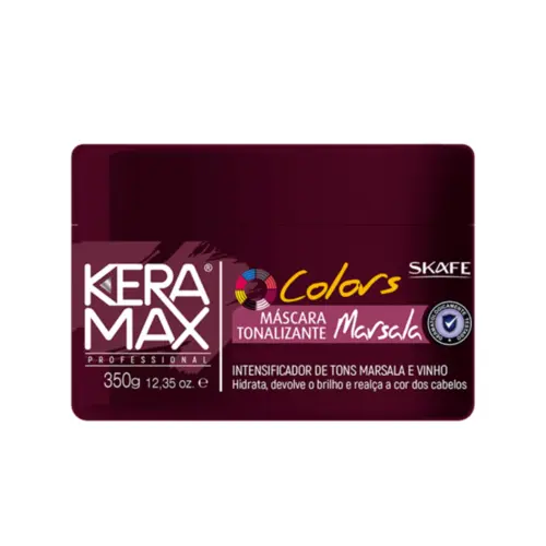 Máscara tonalizante marsala Skafe Com 350 g