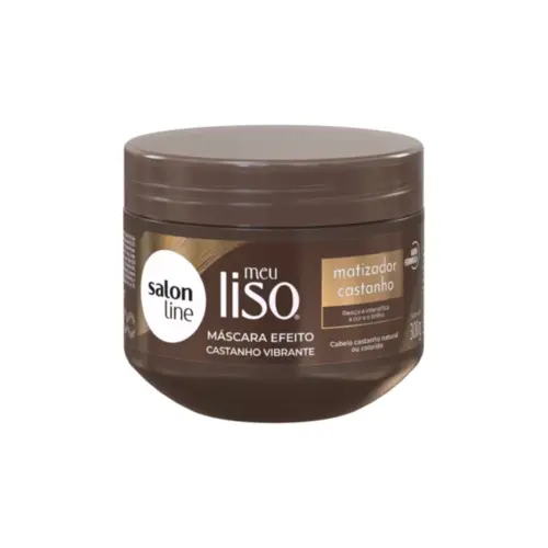 Máscara de Tratamento Salon Line Meu Liso Matizadora Castanho 300G