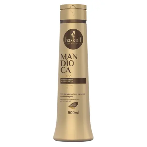 Shampoo Haskell Mandioca Hidratação e Crescimento Com 500 ml