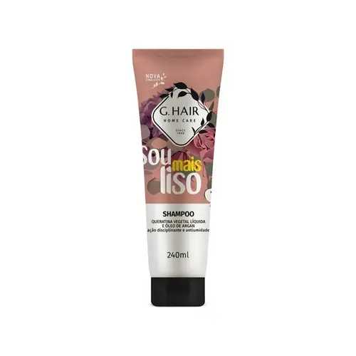 Shampoo G. Hair Home Care Sou + Liso ação disciplinante e antiumidade Com 240 ml