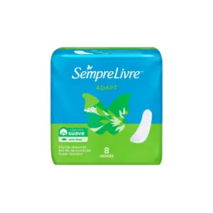 Absorvente Sempre Livre Especial Adapt Suave Sem Abas com 8 unidades