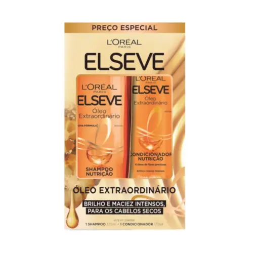 Kit Elseve Oleo Extraordinario Nutri Shampoo 375ml+Condiconador 170ml