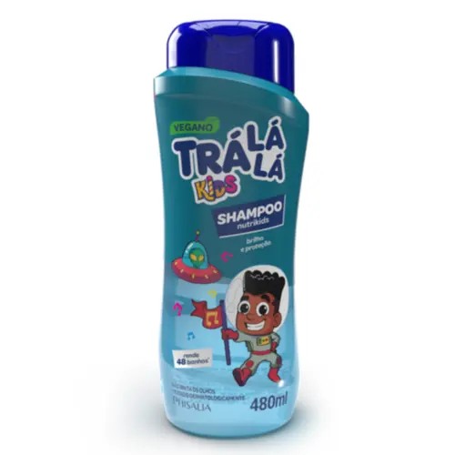 Shampoo Tra La La Infantil Nutrikids Azul 480ml